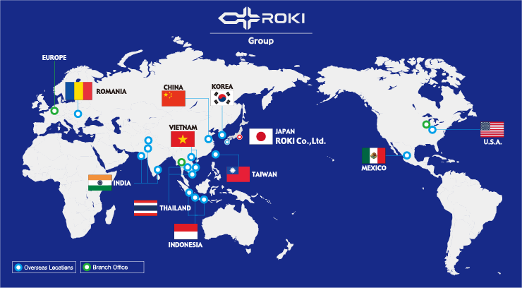 ROKI Co., Ltd.'s Global Network Map